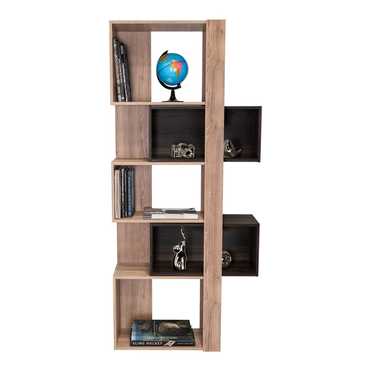 TUHOME - Biblioteca Baltica Miel Y Café Oscuro 180x60 Cm