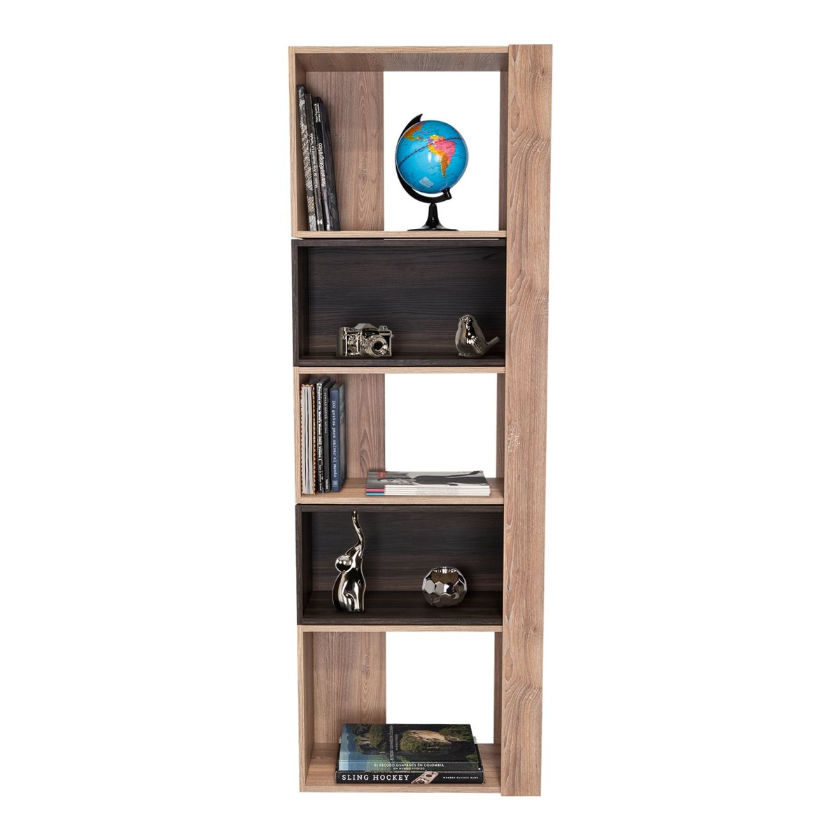 TUHOME - Biblioteca Baltica Miel Y Café Oscuro 180x60 Cm