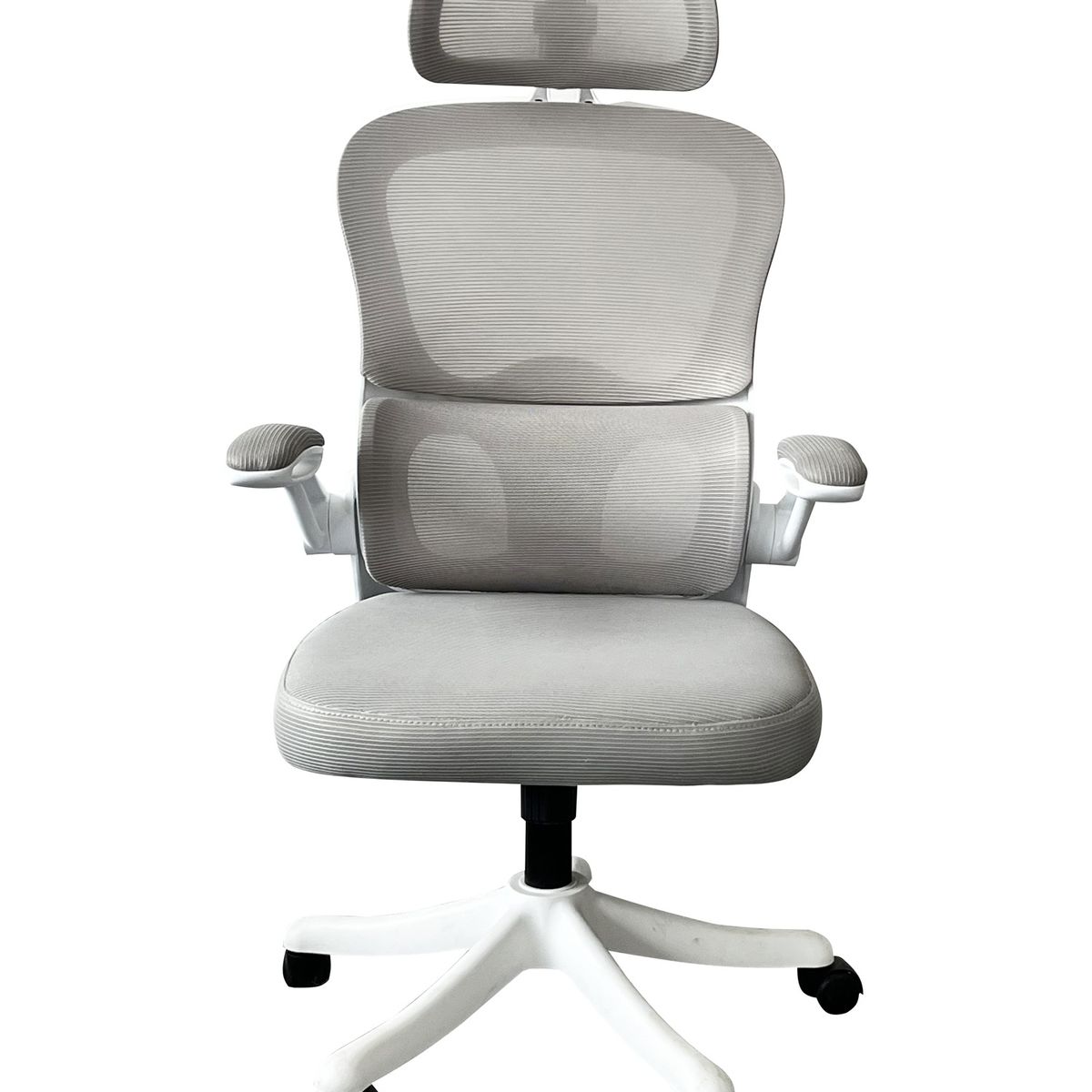 KRONE GAMING - Silla Oficina Krone Irish Mesh - Blanca