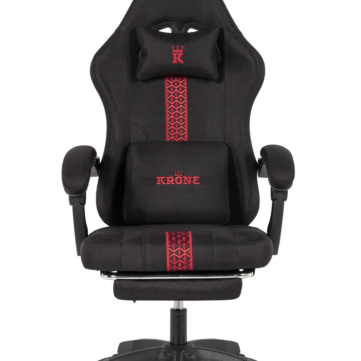 KRONE GAMING - Silla Gamer Oficina Krone Reclinable Fabric Negra