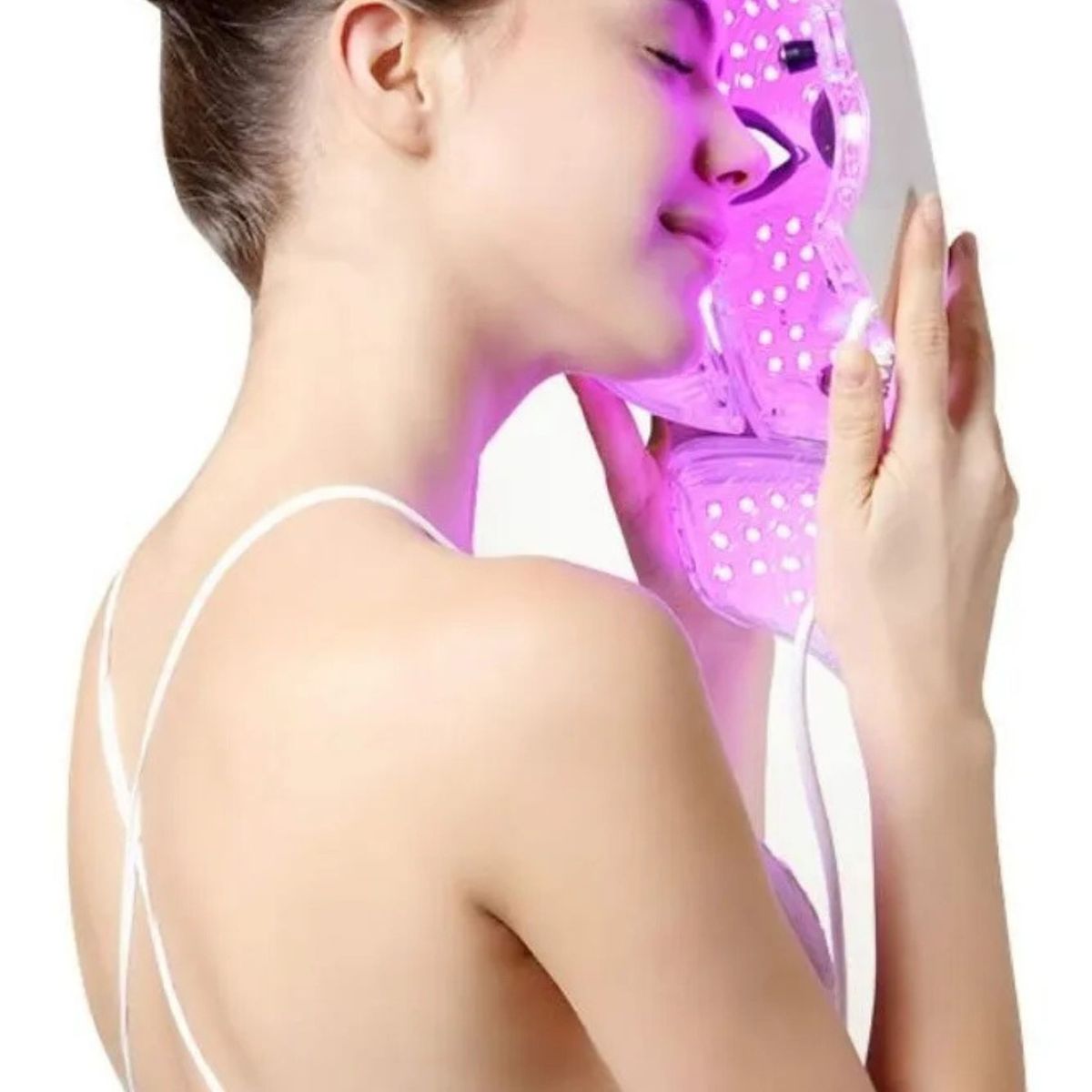 MOVI - Máscara LED Facial y Cuello 7 Colores con Control Remoto