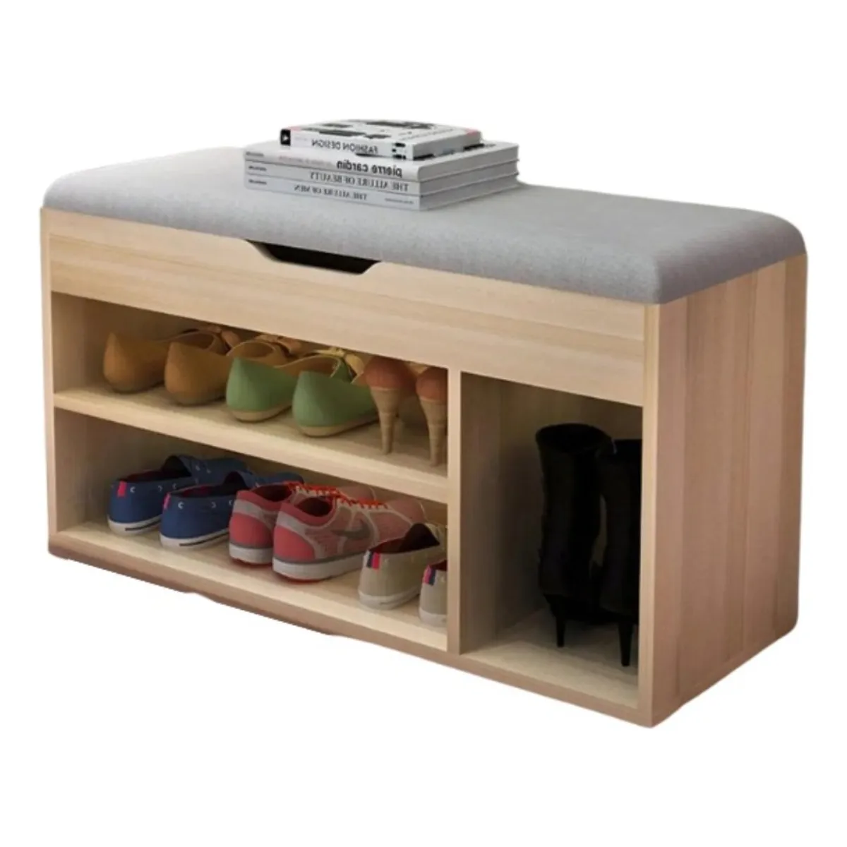 ANYHOGAR - Zapatero Organizador Zapatos Banca Probador De Zapato Bota