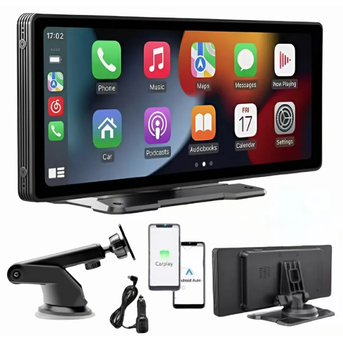 AUDOTO - Estéreo Inalámbrico Para Coche 10 Carplay Android Auto