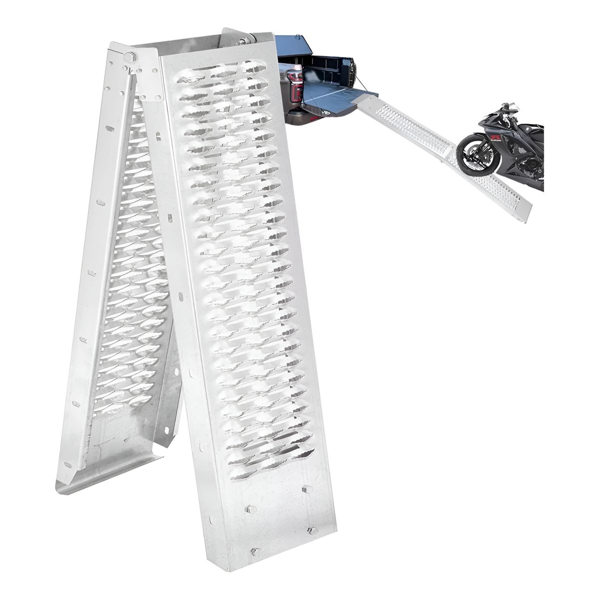 AUDOTO - Rampas Para Motocicleta Aleación Acero Carga 350kg Plegable