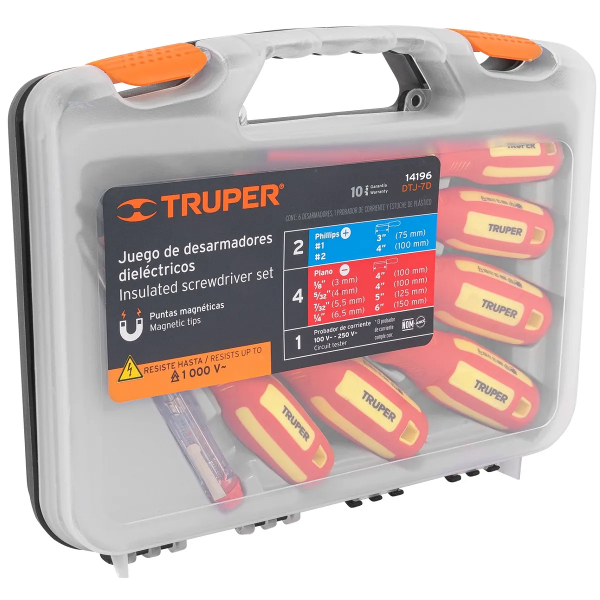 TRUPER - Set Destornilladores Aislados Dielectricos 1000 V Truper