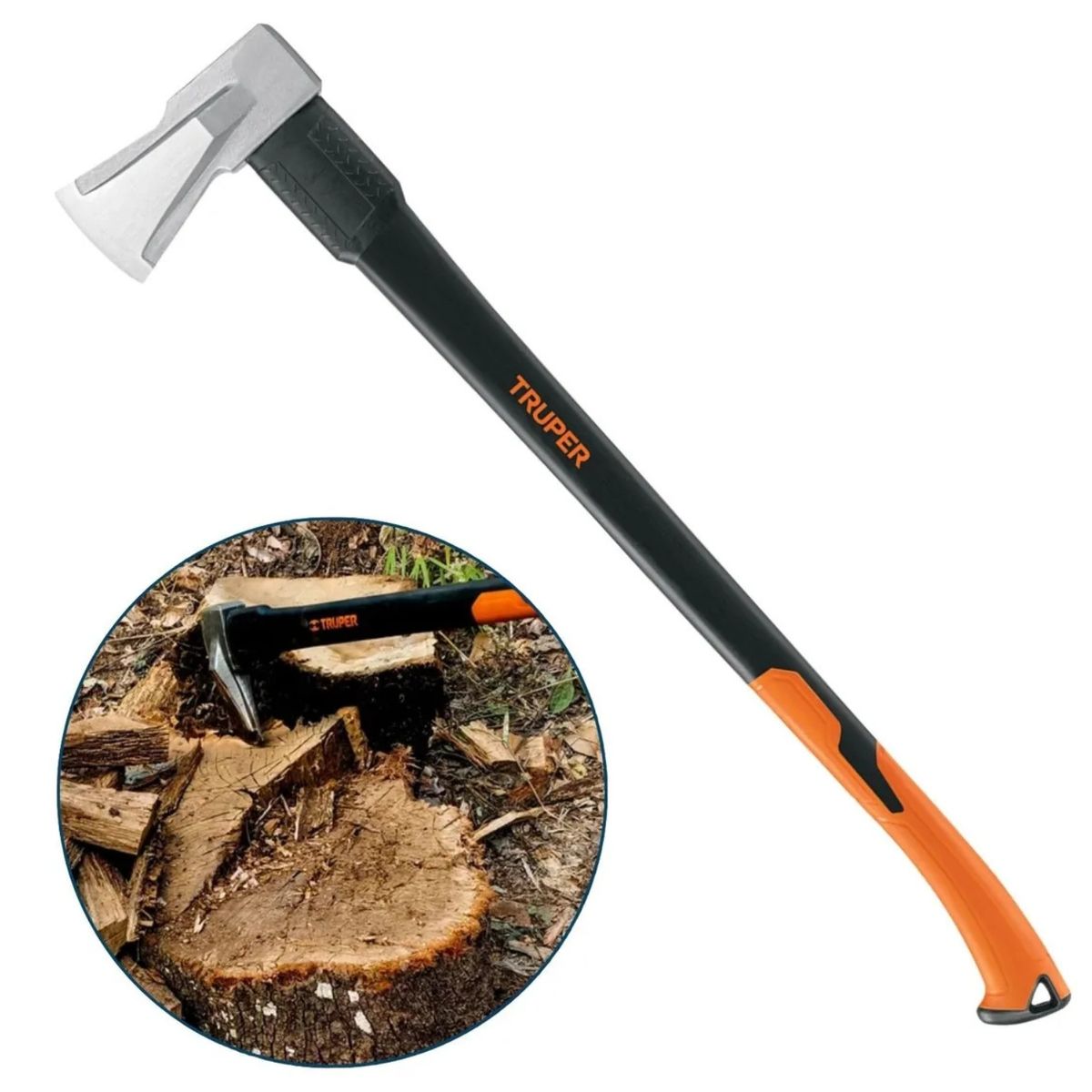TRUPER - Hacha Leñadora Para Partir Leña 4,5 Libras Truper