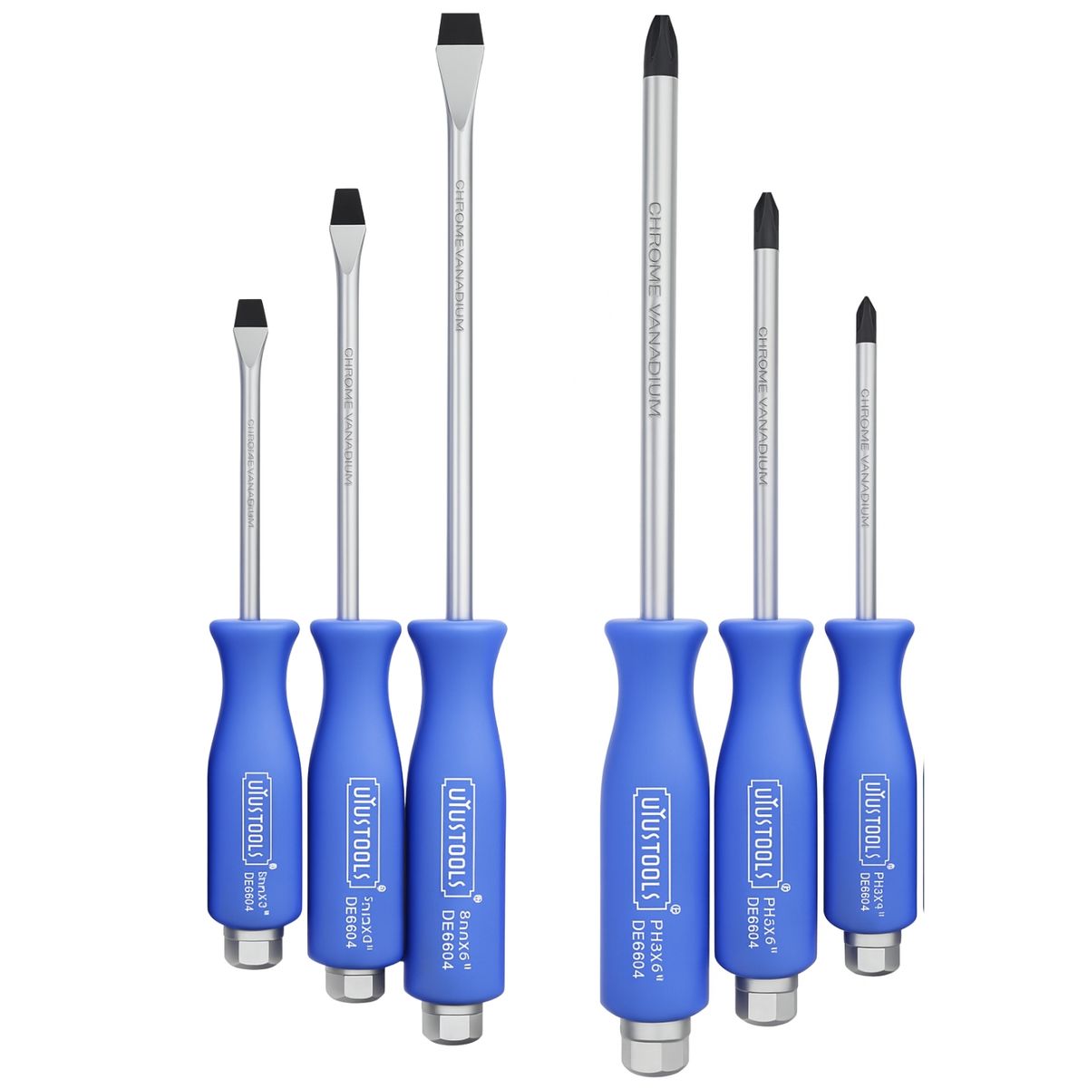 GRUPO UYUSA UYUSTOOLS - Set 6 Destornilladores De Golpe Cromo Vanadio Uyustools