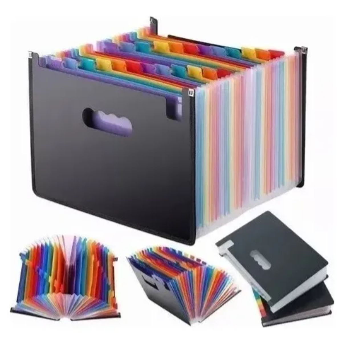 GENERICO - Carpeta Organizadora Clasificadora A4 con 24 Fuelles