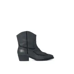 VANESSA GIL - BOTIN DE CUERO ESPERANZA NEGRO