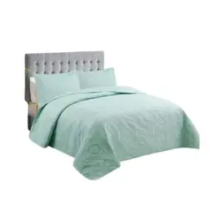 GENERICO - Cubrecama Quilt Verano 2 Plazas - Modelos Unicolores