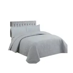 GENERICO - Cubrecama Quilt Verano 2 Plazas - Modelos Unicolores