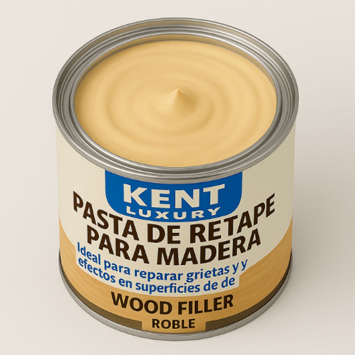 KENT - PASTA RETAPE DE MADERAS 200 GRAMOS - TONO NATURAL