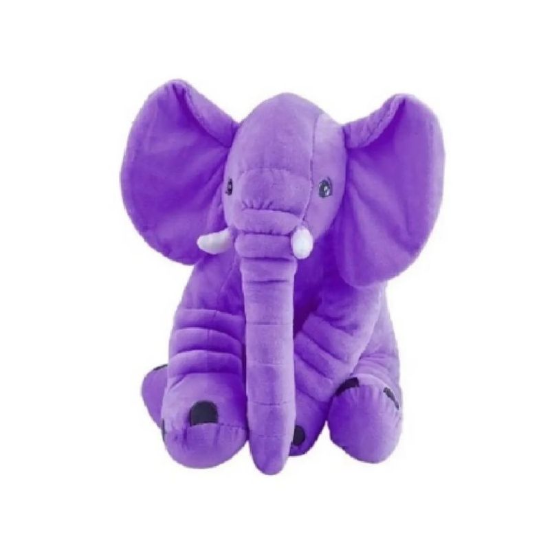 GENERICO - Almohada De Peluche En Diseño De Elefante Para Bebés Morado