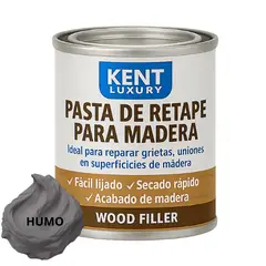 KENT - PASTA RETAPE DE MADERAS 200 GRAMOS - TONO NEGRO HUMO