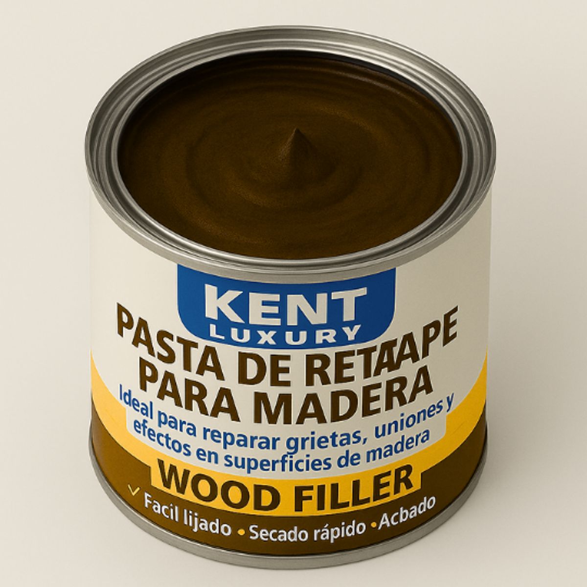 KENT - PASTA RETAPE DE MADERAS 200 GRAMOS - TONO NOGAL