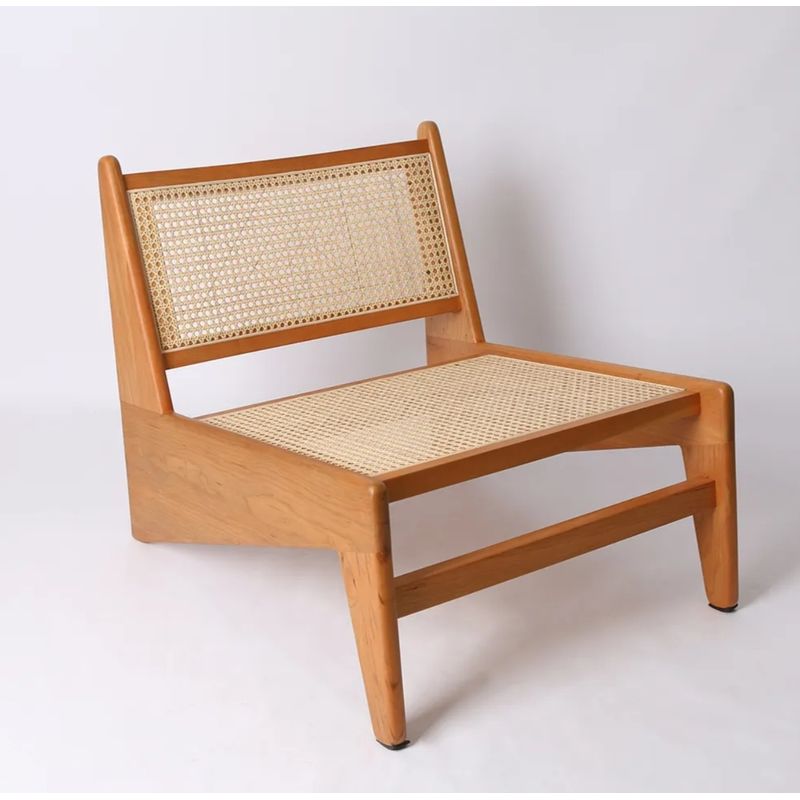 GENERICO - Silla de descanso de madera y  Rattan