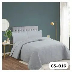 GENERICO - Cubrecama Quilt Verano King - Modelos Unicolores