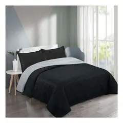 GENERICO - Cubrecama Quilt Verano King - Modelos Unicolores