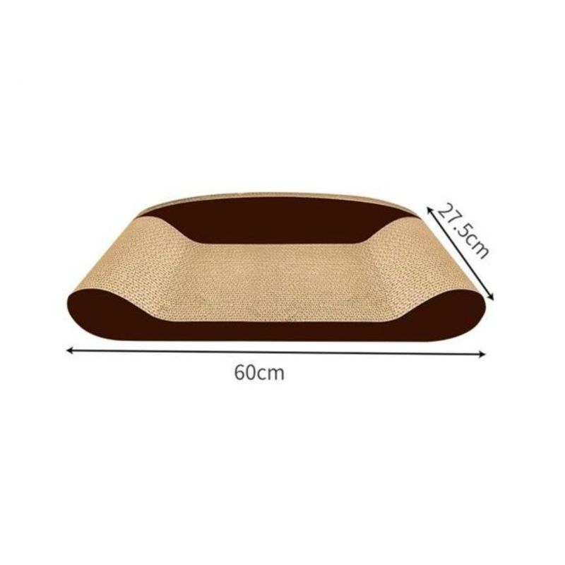 GENERICO - Rascador De Cartón Para Gatos Sofa 60x27cm