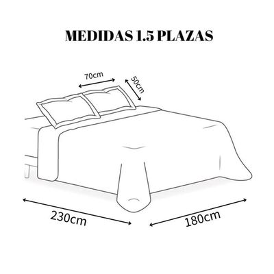 Imagen 2 del producto Cubrecama Quilt Verano 1.5 Plazas - Rosado Mariposas XF79