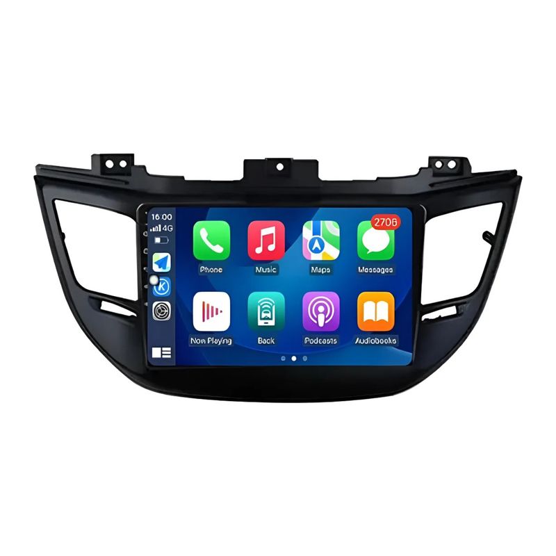 GENERICO - Radio Carplay Hyundai Tucson 2015-2017 9 Pulgadas Negro 4gb+64gb
