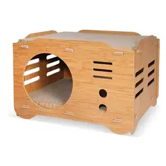 GENERICO - Rascador De Cartón Para Gatos Juguete Casa