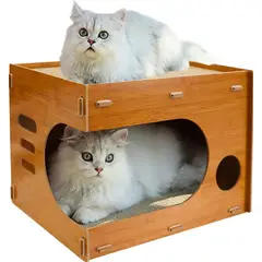 GENERICO - Rascador De Cartón Para Gatos Juguete Casa