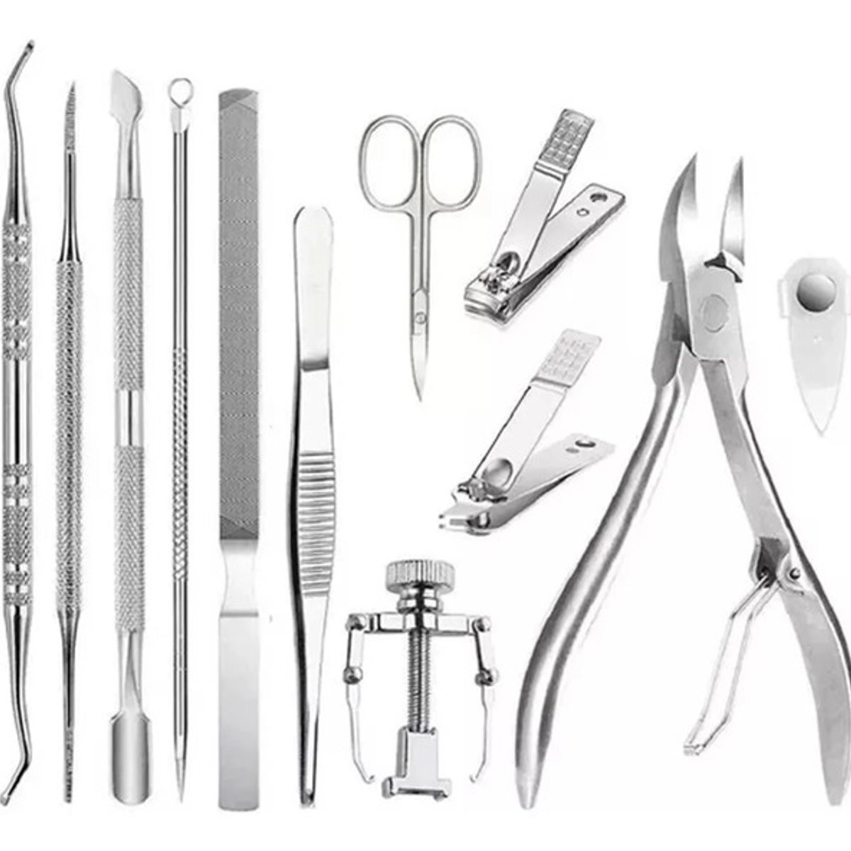 GENERICO - Kit 12 Pcs Herramientas Uñas Encarnadas Set Pedicura