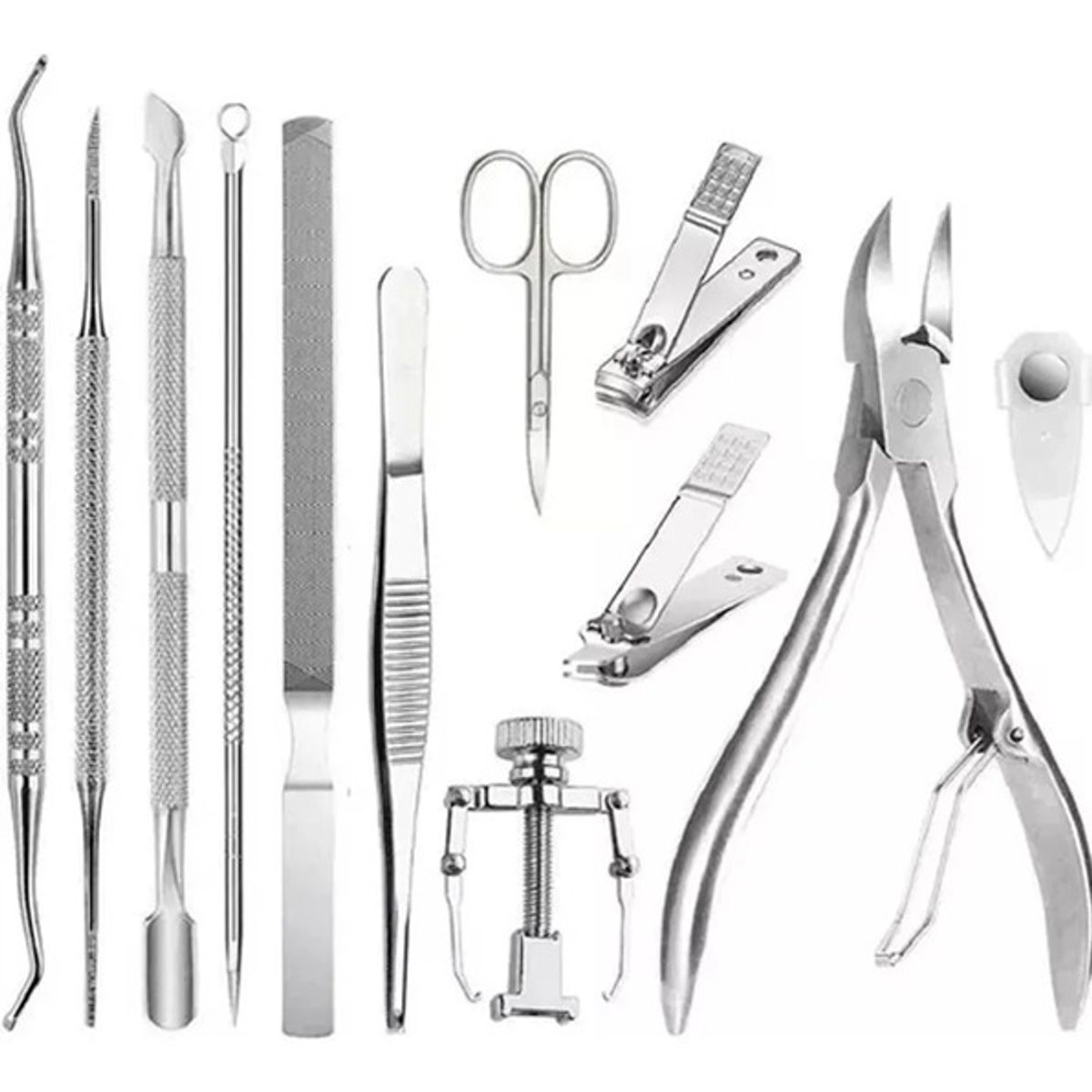 GENERICO - Kit 12 Pcs Herramientas Uñas Encarnadas Set Pedicura