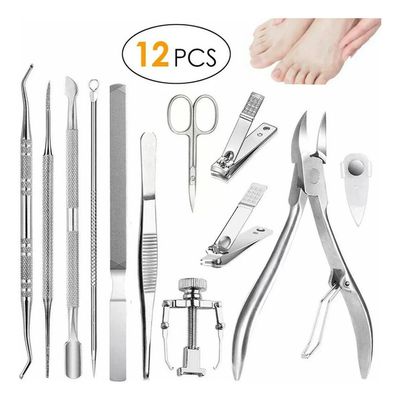 Imagen 2 del producto Kit 12 Pcs Herramientas Uñas Encarnadas Set Pedicura