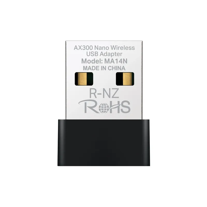 MERCUSYS - Mercusys MA14N Adaptador USB Wi-Fi 6 AX300, Doble Banda y MU-MIMO