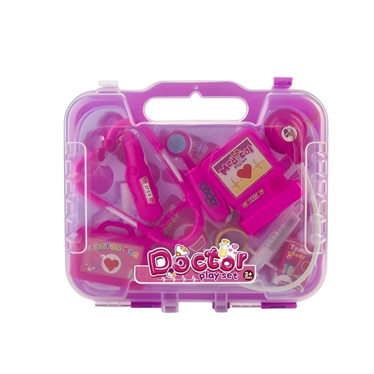 GENERICO - MALETA DE DOCTOR JUGUETE DE ROLES NIÑAS ROSA