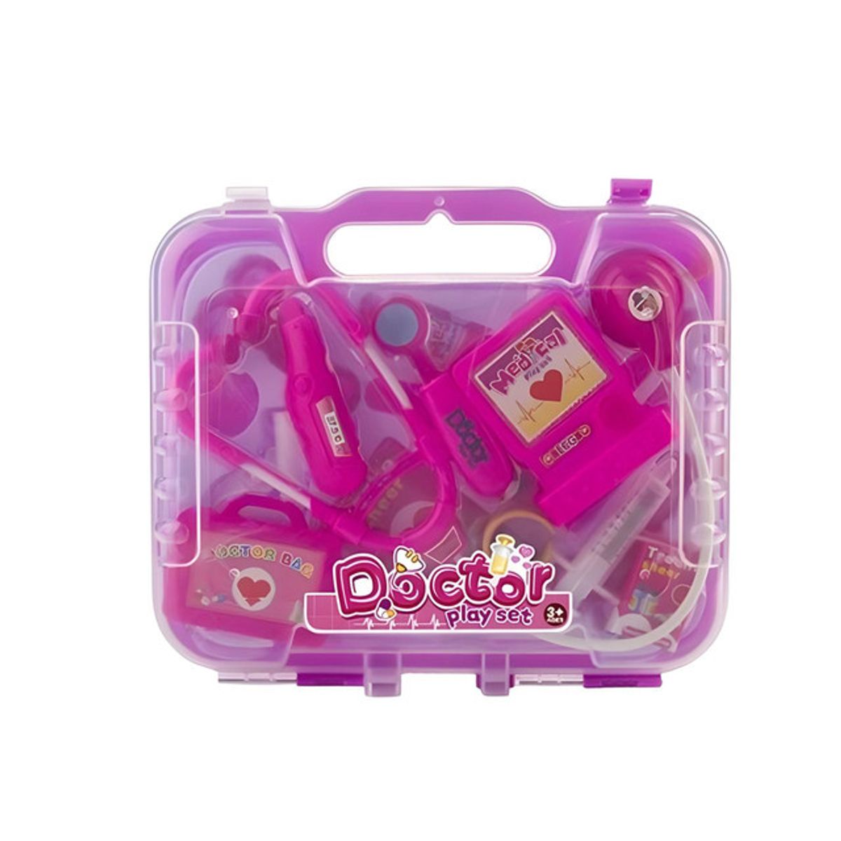 GENERICO - MALETA DE DOCTOR JUGUETE DE ROLES NIÑAS ROSA