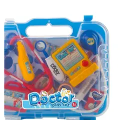 GENERICO - MALETA DE DOCTOR JUGUETE DE ROLES NIÑOS AZUL