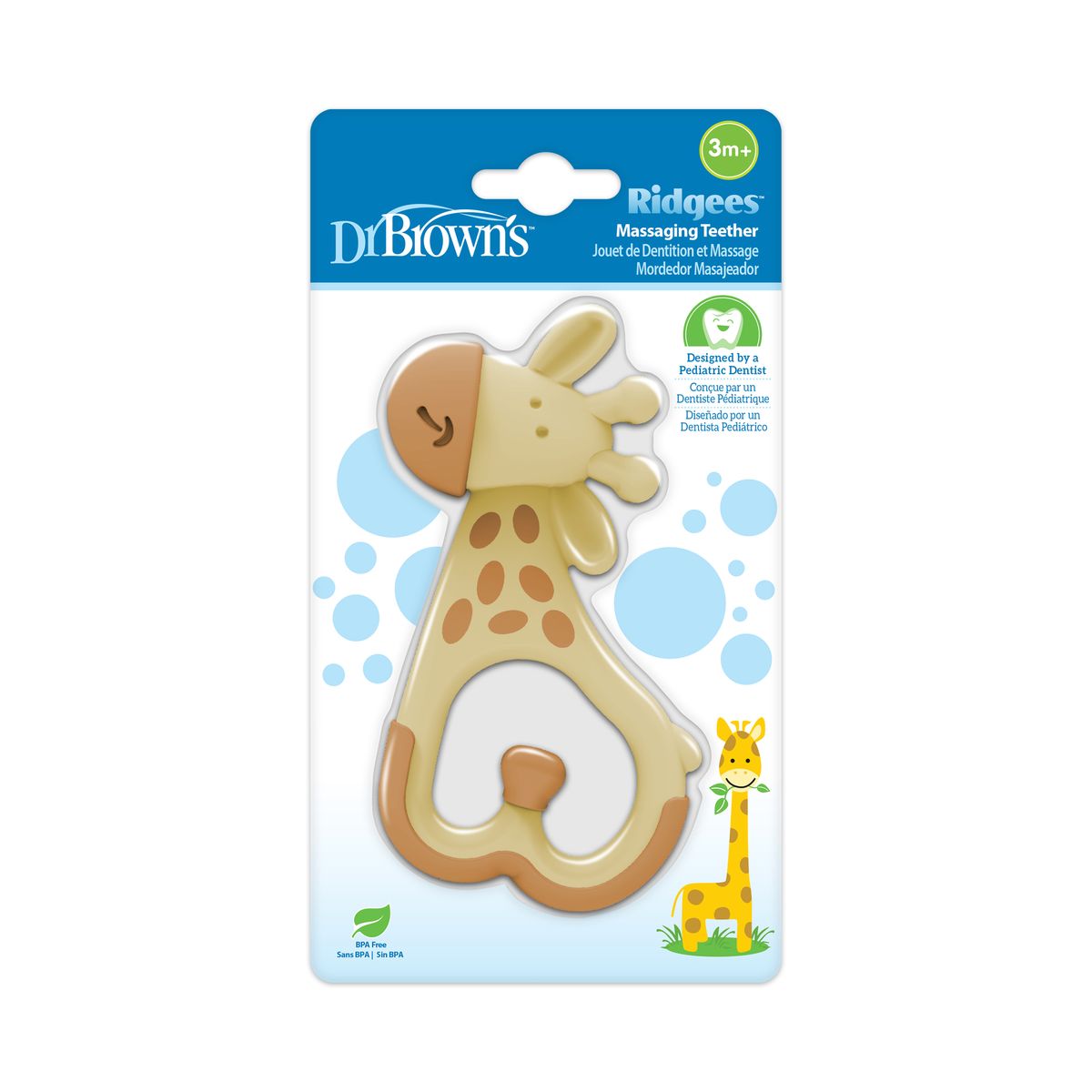 DR BROWN'S - Mordedor Masajeador Dr Brown´s Diseño Jirafa 3m+