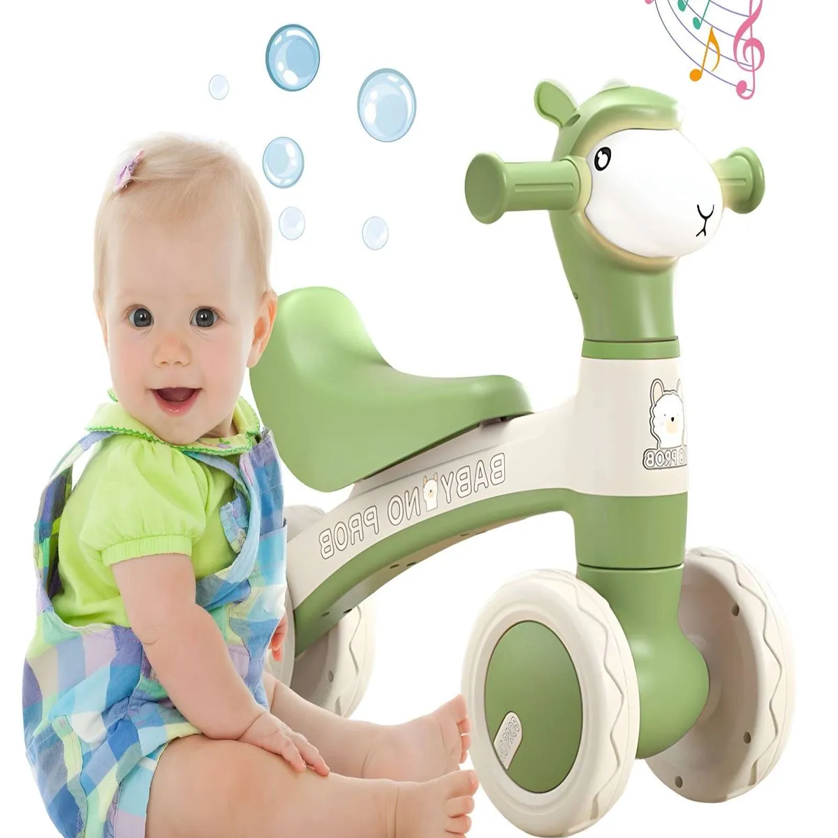 GENERICO - Correpasillo Bebe Bicicleta de Equilibrio Verde