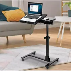 MOVI - Mesa Ajustable para Notebook con Ruedas Giratoria 360°