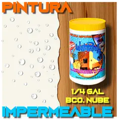 WETPROOF - PINTURA IMPERMEABLE MADERA EXTERIOR BLANCO NUBE AL AGUA WETCO 1-4 GAL
