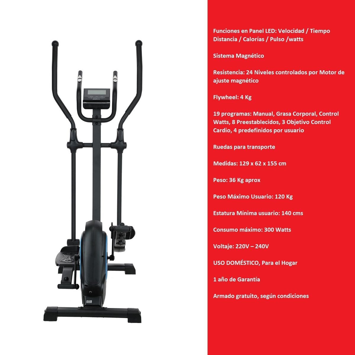 BODYTRAINER - Elíptica Magnética Bodytrainer El 400 Mgntc