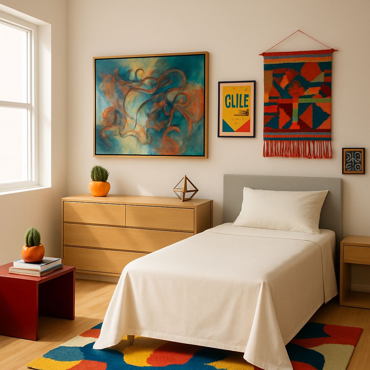 ARMONIA - Ropa de Cama 144 Hilos Blanco 1½ Plazas Básico