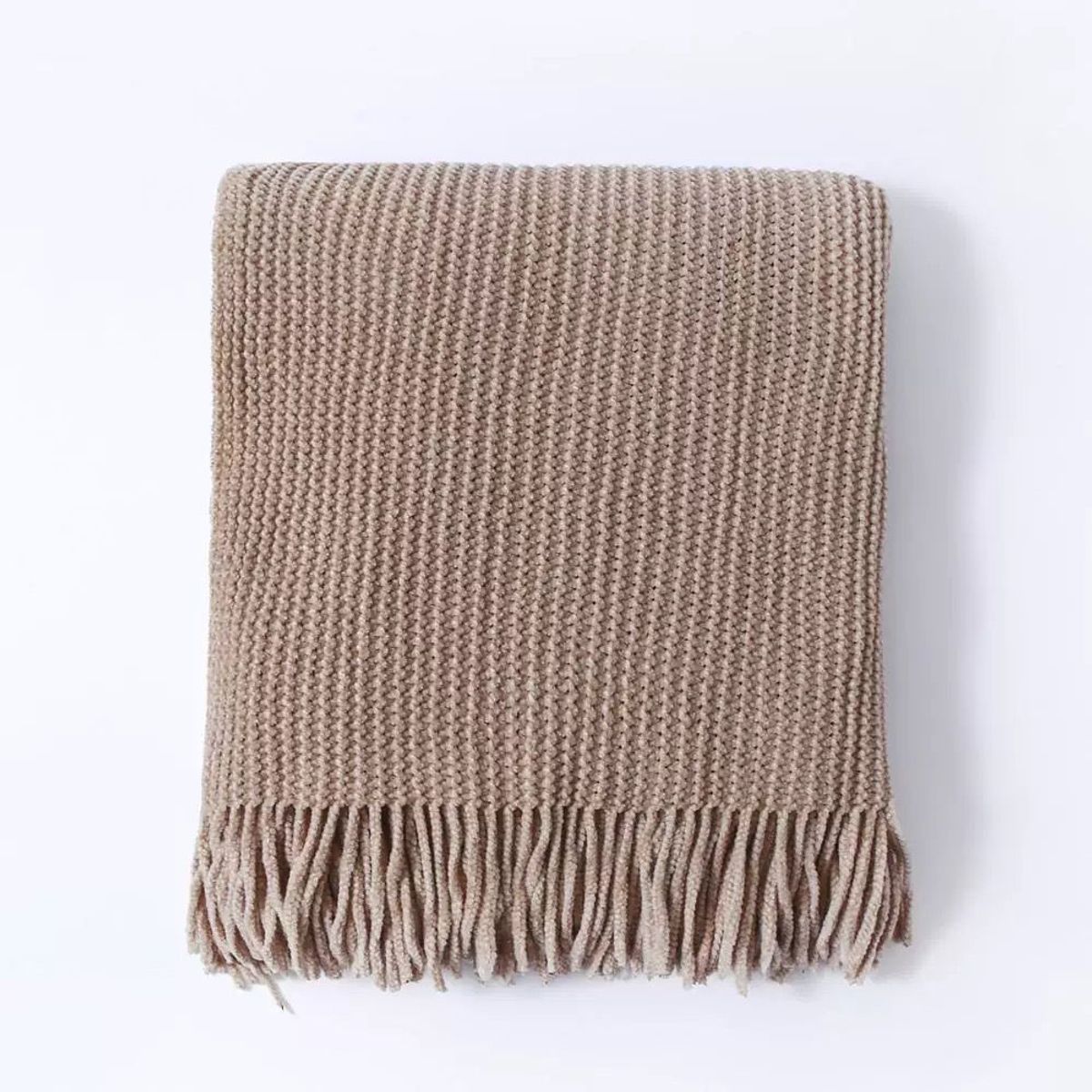 GENERICO - MANTA DE CHENILLE SUAVE DECORATIVA  SOFA Y CAMA FLECOS