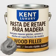 KENT - PASTA RETAPE DE MADERAS 1625 GRAMOS - TONO GRIS