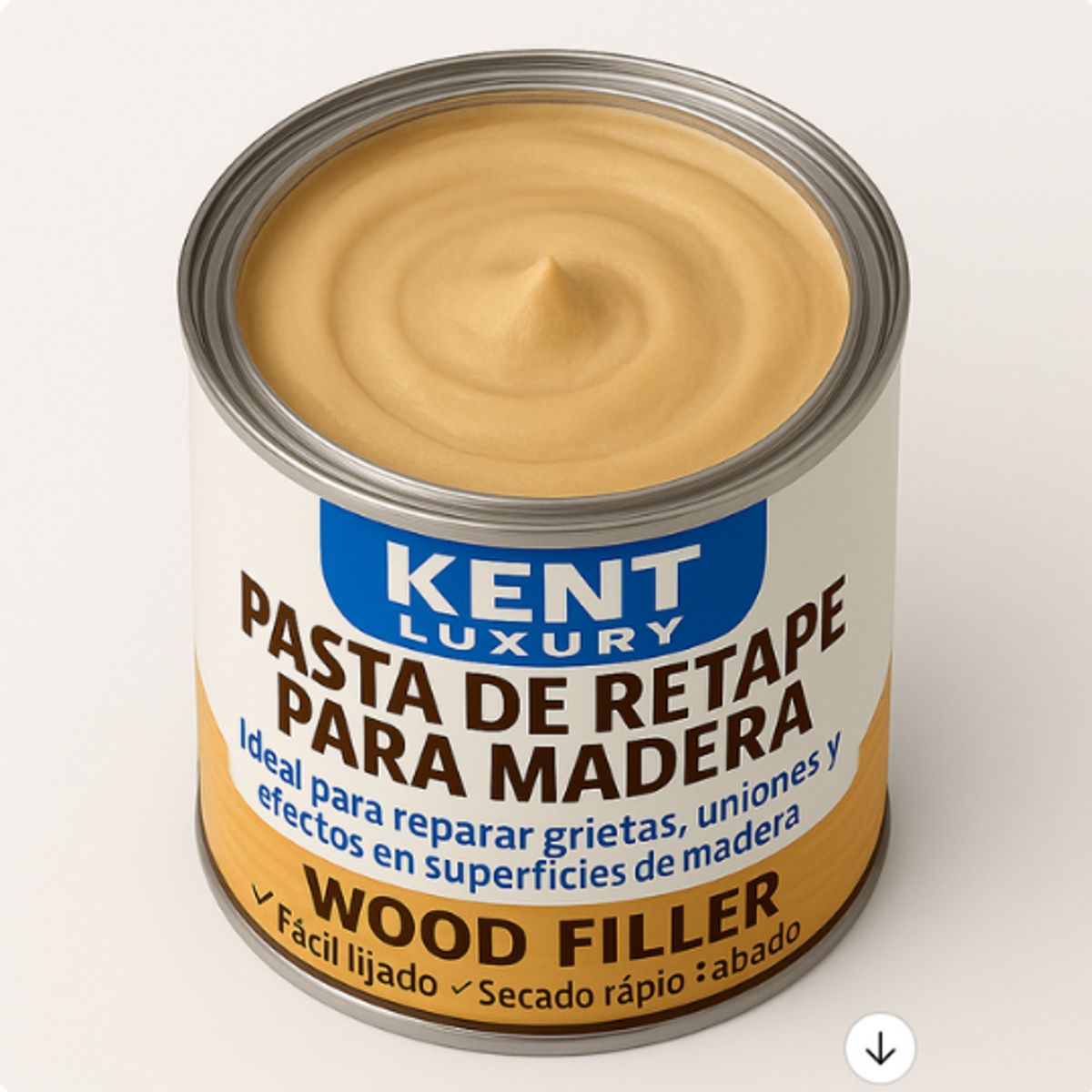 KENT - PASTA RETAPE DE MADERAS 1625 GRAMOS - TONO MIEL