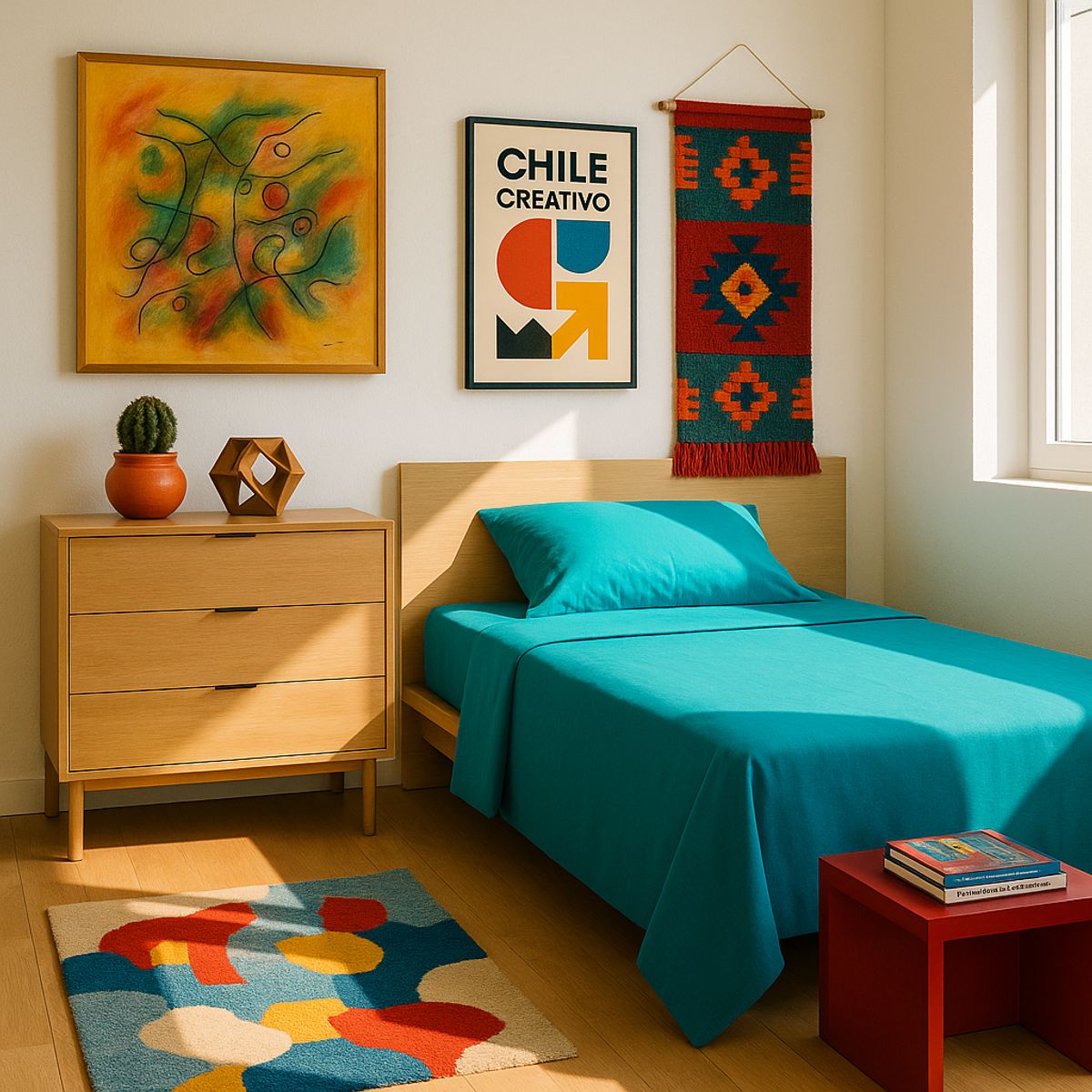 ARMONIA - Set de Sábanas Clásicas 144 Hilos Verde Plaza y Media