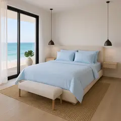 ARMONIA - Ropa de Cama Signature 800 hilos Azul Marino 2 Plazas