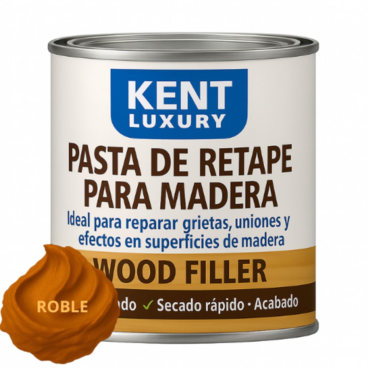 KENT - PASTA RETAPE DE MADERAS 1625 GRAMOS - TONO ROBLE