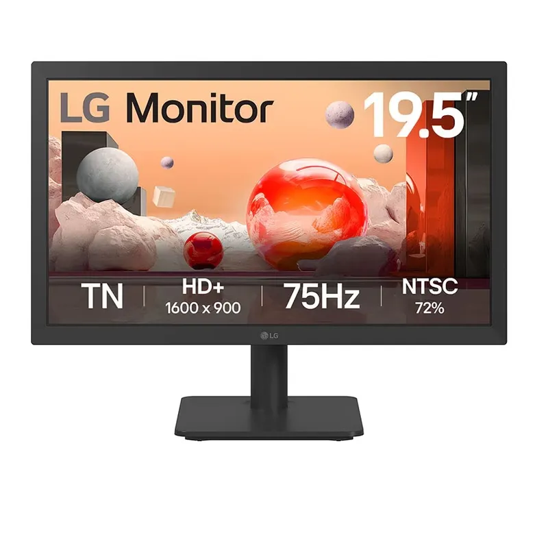 LG - Monitor LG 20U401A-B 19.5" 1600x900 HDMI-VGA Plano 75Hz