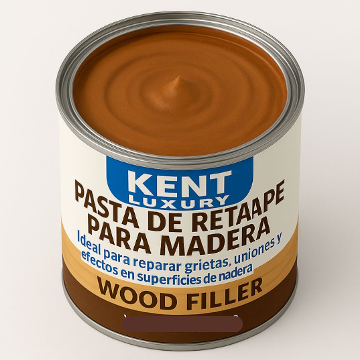 KENT - GALON PASTA RETAPE DE MADERAS 6400 GRAMOS - TONO TECA