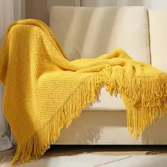 GENERICO - MANTA DE CHENILLE SUAVE DECORATIVA SOFA Y CAMA FLECOS