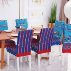 GENERICO - Fundas para sillas 6 unidades diseño fiestas patrias